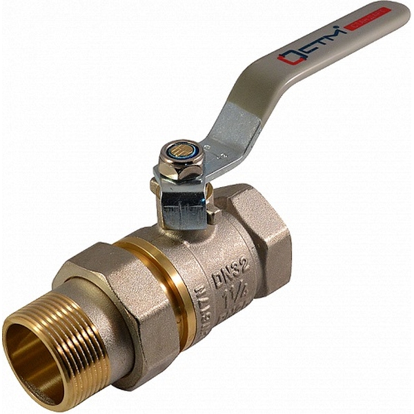 STM Кран шаровой латунь полнопроходной Ду40 Ру16 ВР/американка рычаг